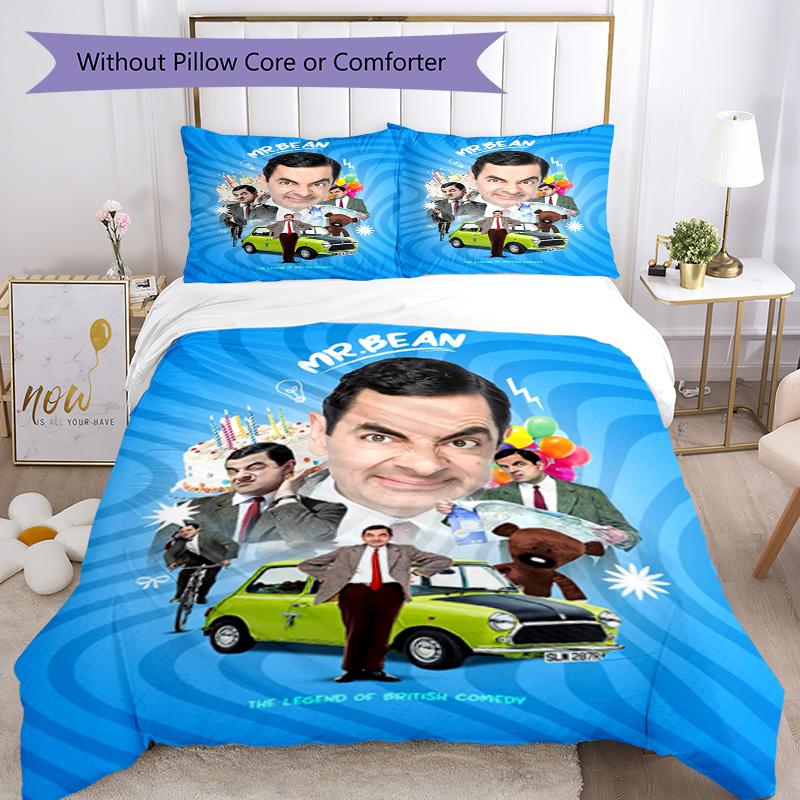 Mr. Bean Bed Linen Set Perfect for Bedrooms Machine Washable Christmas Gift