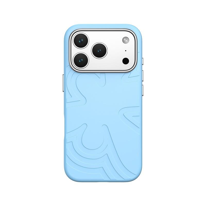 Magnetic Liquid Silicone Phone Case IPhone 17 Pro Max Floral Wave Design Shockproof Protective Cover iPhone 17