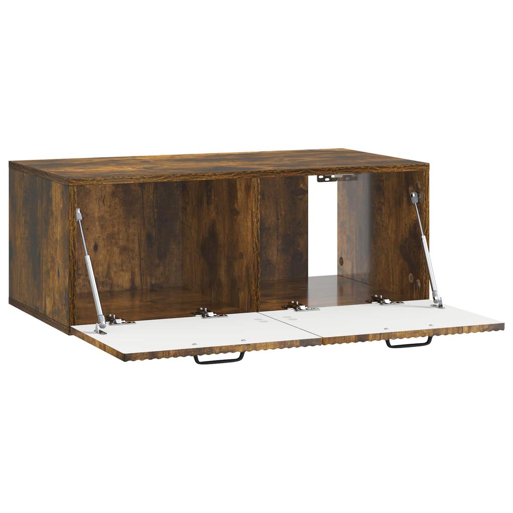 Wall Mounted TV Cabinet Smoked Oak 78.5 x 41 x 30 cm