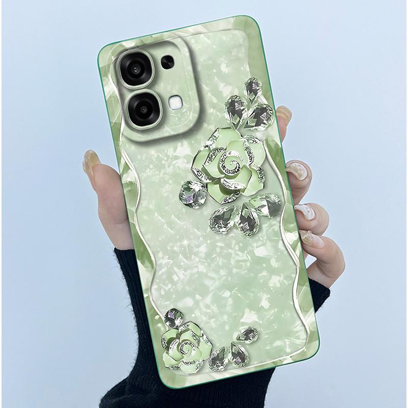For Oppo A6 Pro 5G 4G Case Fashion Simplicity Oil Painting Floral Silicone Soft Phone Casing New Design Shockproof Back Cover