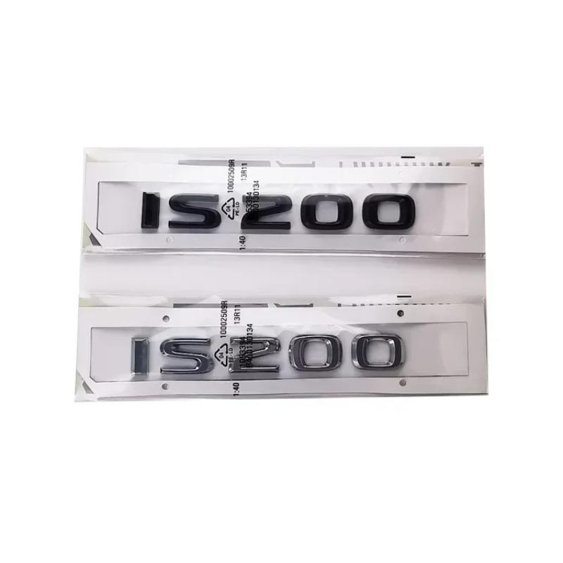 3D Glossy Black ABS Letter Emblem for Lexus IS200 IS250 IS300 IS350 Car Body Side Rear Trunk Badge Sticker Accessories