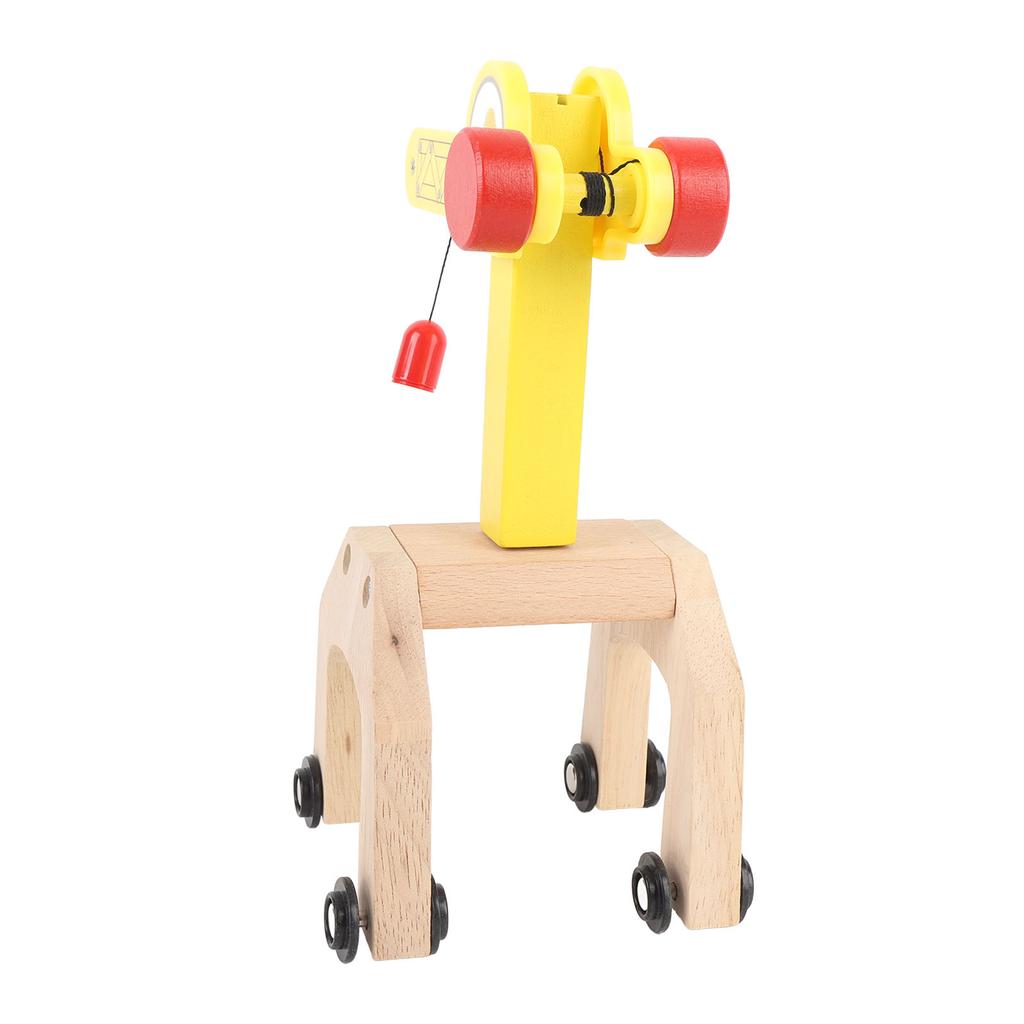 Drewniany Zestaw Żurawia Zabawki Akcesoria do Zabawki Toru Łatwy Montaż Zestaw do Zabawy Żuraw Wieżowy dla Dzieci