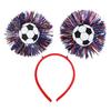 Football Headband with 3D Football Patch Anti-Slip Comfortable Hair Hoop for Adults