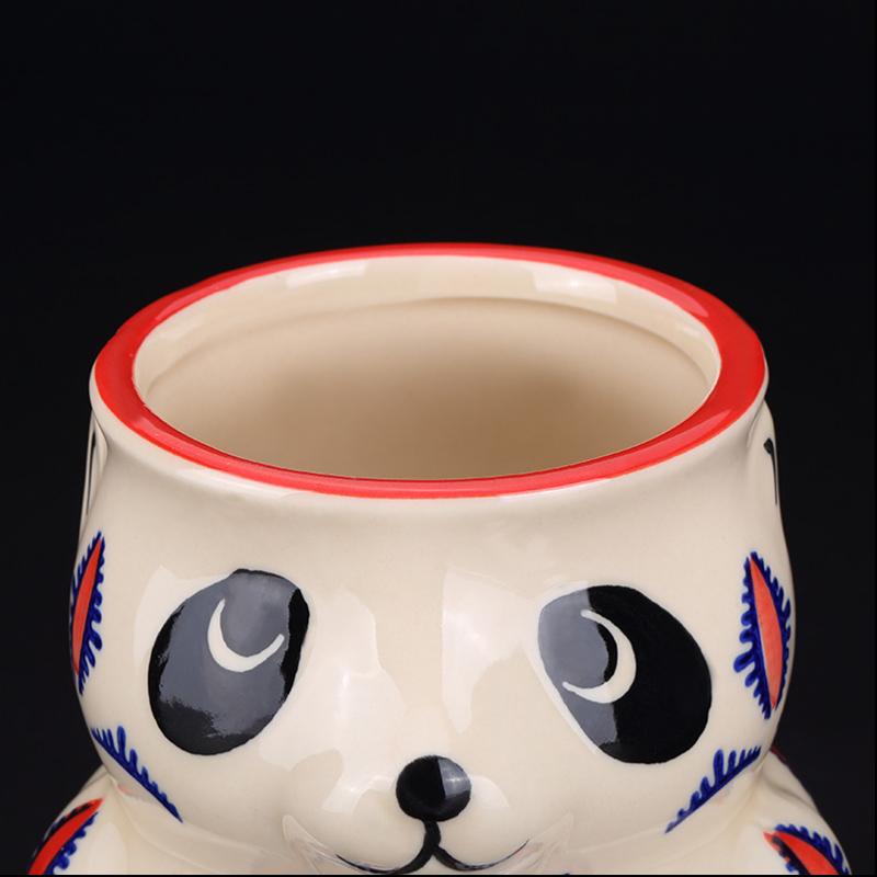Creative Hawaiian Tiki Ceramic Cup Personalized Bar Animal Cocktail Beer Tiki Cup Cute Panda Wine Cup Bar Tool Wine Glasses