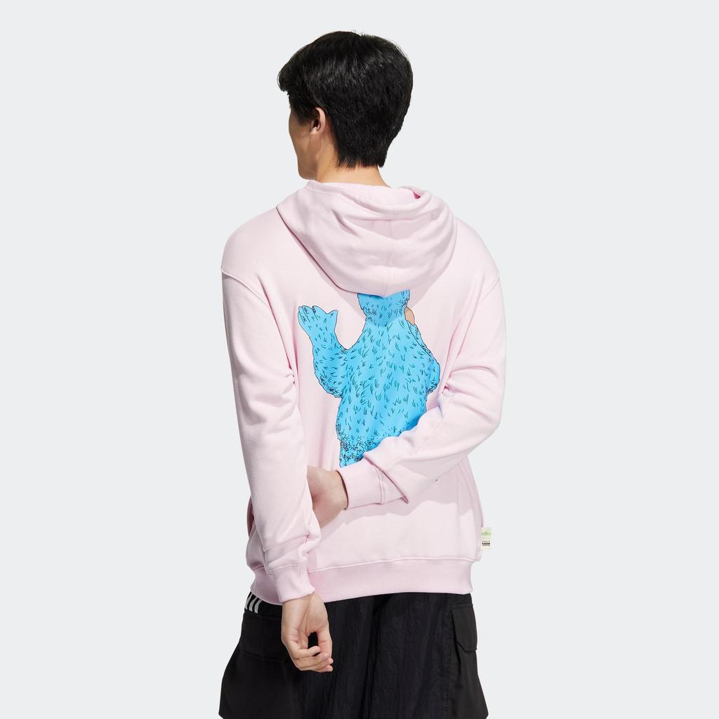 adidas Neo Susam Sokağı Çizgi Film Baskılı Kapüşonlu Üst FW22 Unisex Kapüşonlu Üst Pembe HM9947