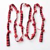Red Ribbons Bell Pendants 2.7m Xmas Tree Hanging Bells  Festive Atmosphere