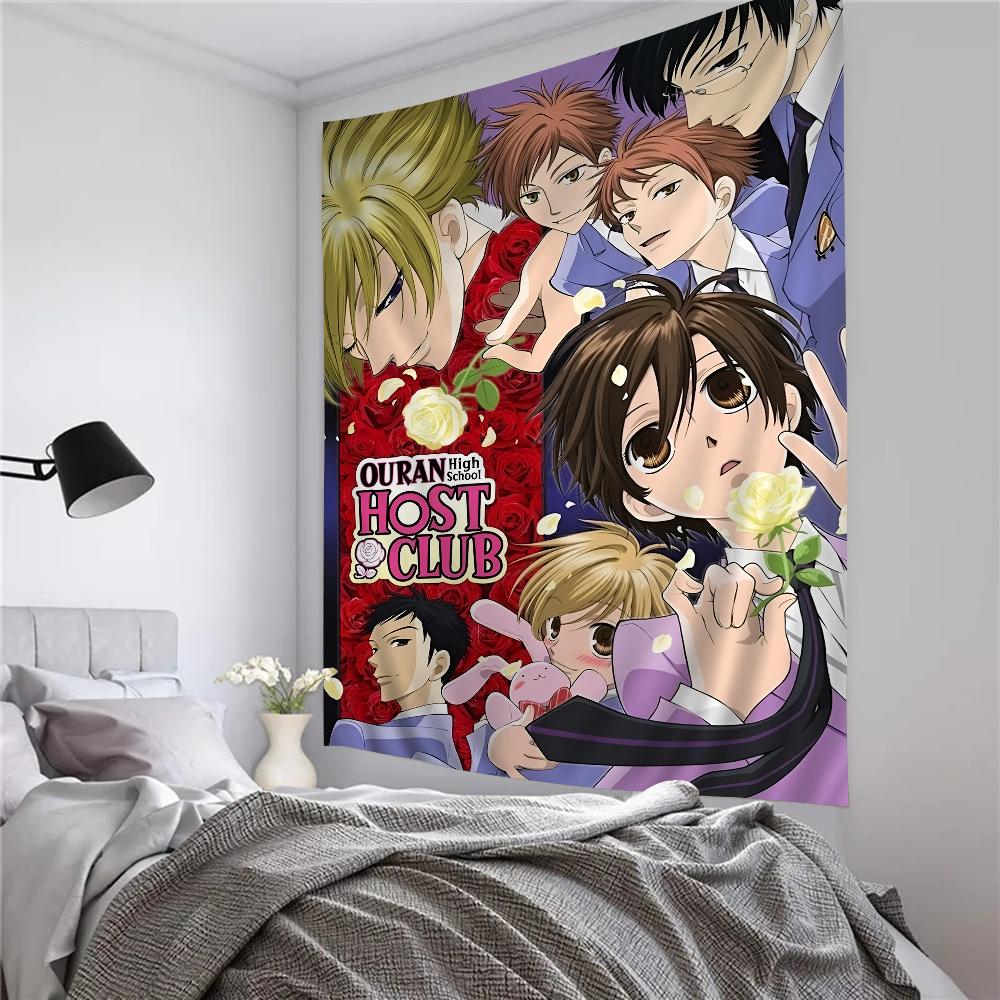 Ouran High School Host Club Anime Tapestry Wall Carpets Dorm Decor Cheap Wall Hanging for Bedroom Tapestry Living Room Tapestry