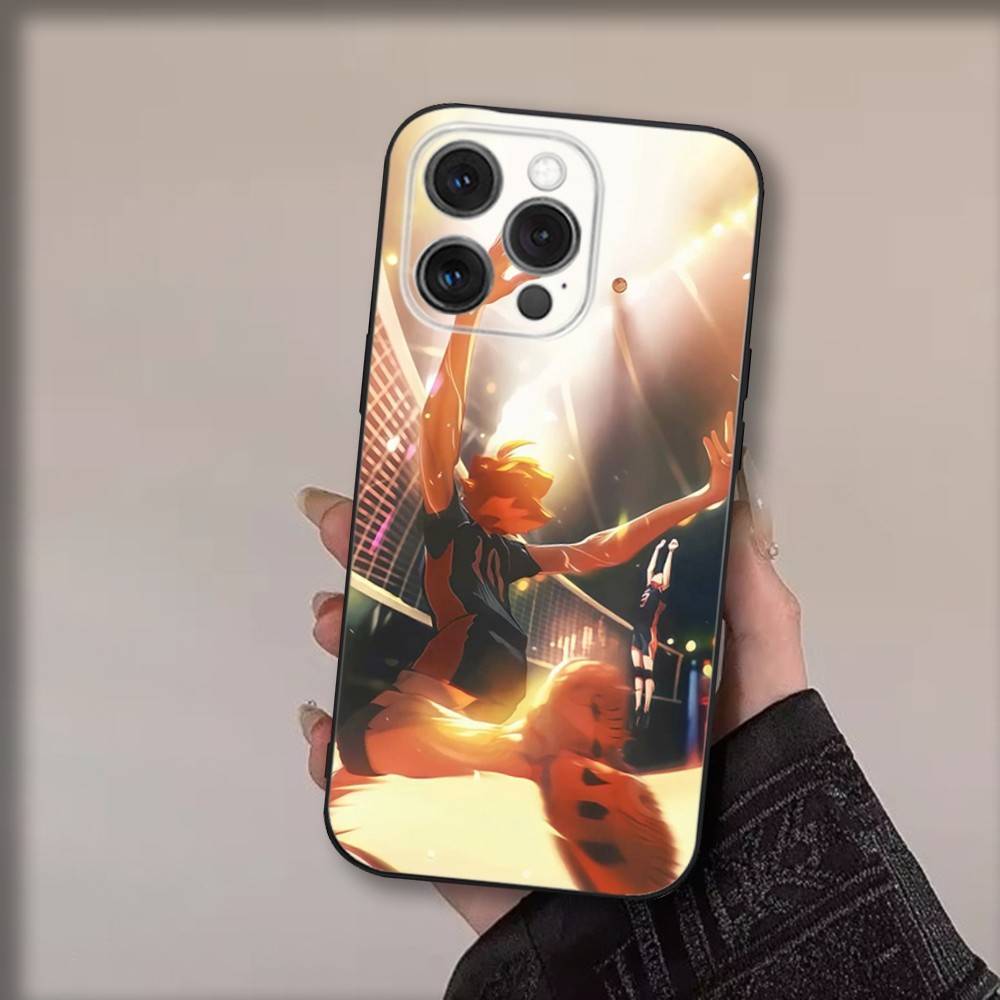 

Anime S-Shoyos Hinatas Phone Case For iPhone 17,16,15,14,13,12,11,Pro,Max,Plus,Air,X,XS,XR,SE,8,7,Mini,Soft Black Funda iPhone16e
