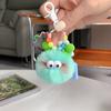Long Hair Doll Pendant Cute Doll Cartoon Design Doll Girl Head Key Chain Doll Girl