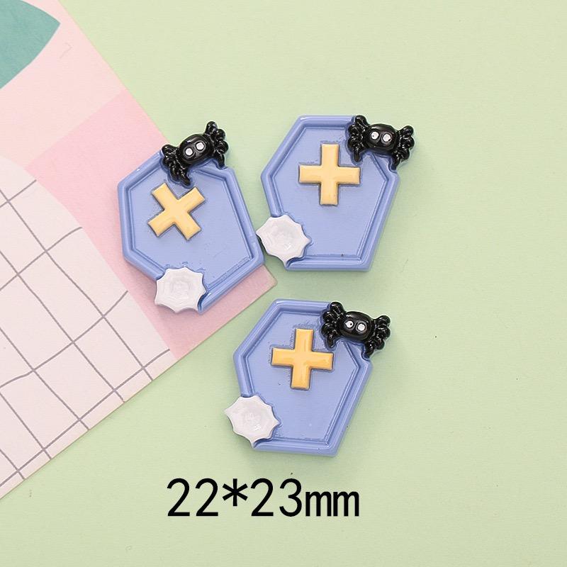 10Pcs New Mini Cute Cartoon Halloween Collection Flat Back Resin Cabochons  DIY Jewelry Craft Decoration Accessorie