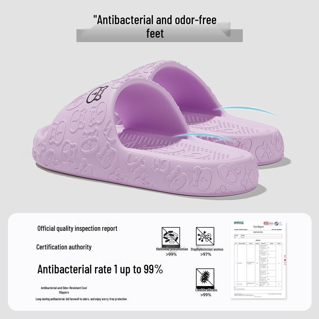 EVA Slippers: Women's Summer Couple Indoor, Thick Sole, Non-Slip, Cool, Men’s Plus Size 'Stepping On Clouds' Comfort