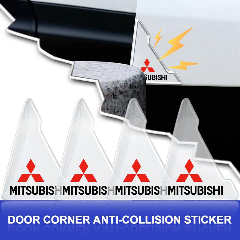 Car Door Corner Anti-collision Covers Rubber Protection For Mitsubishi outlander Triton L200 ASX Mirage Pajero Eclipse Colt