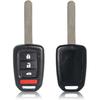 Key Fob Shell Case Replacement Fits for Honda Accord Civic CRV HRV 2013- Keyless Entry Remote Control 4 Button Pad Cover MLBHLIK6-1TA MLBHLIK6-1T