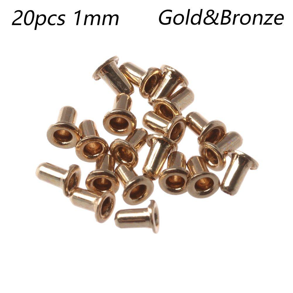 

Швейная фурнитура Пряжка для ремня Металлические люверсы Пуговицы Сделай сам Кукольные пряжки Аксессуары для кукольных сумок 20pcs 1mm золотой/бронзовый