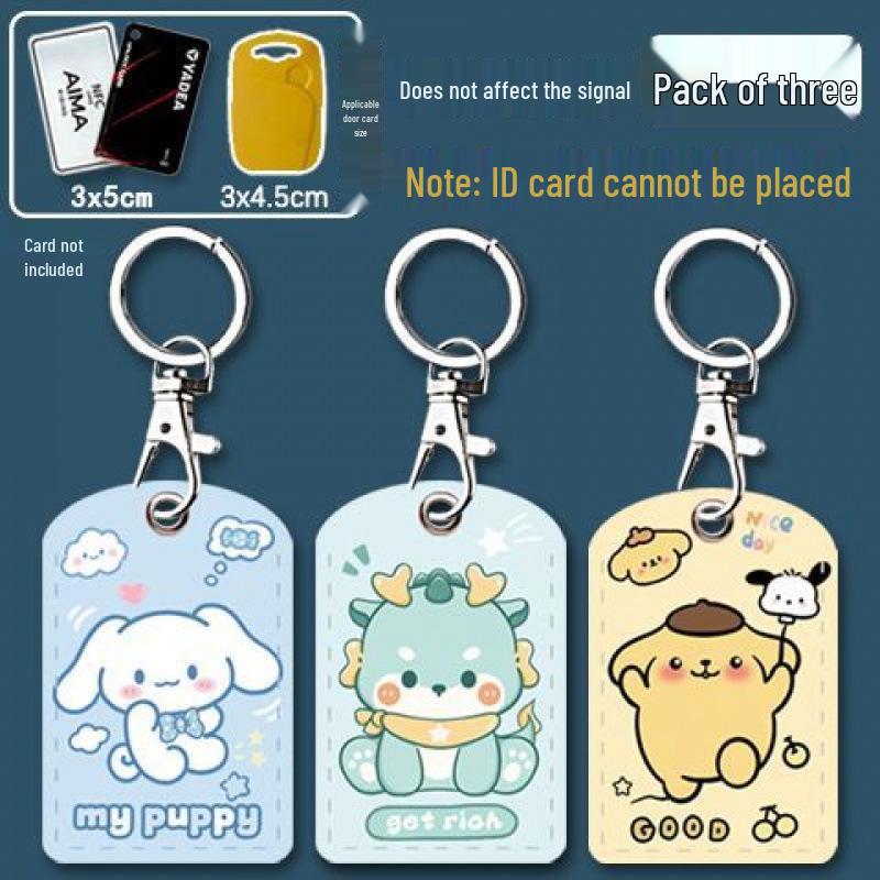 Mini Community Card Case Keychain - ICID Access Protective Sleeve & Bus/Elevator Holder
