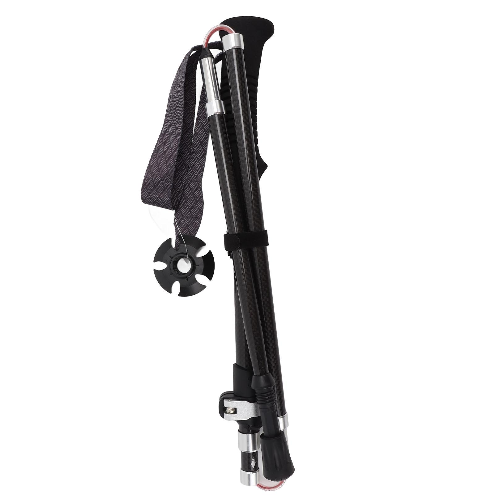 

Трость складная, предотвращает скольжение, легкая, портативная, регулируемая, из углеродного волокна 3K