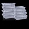 Rectangular Disposable Plastic Food Containers with Lids