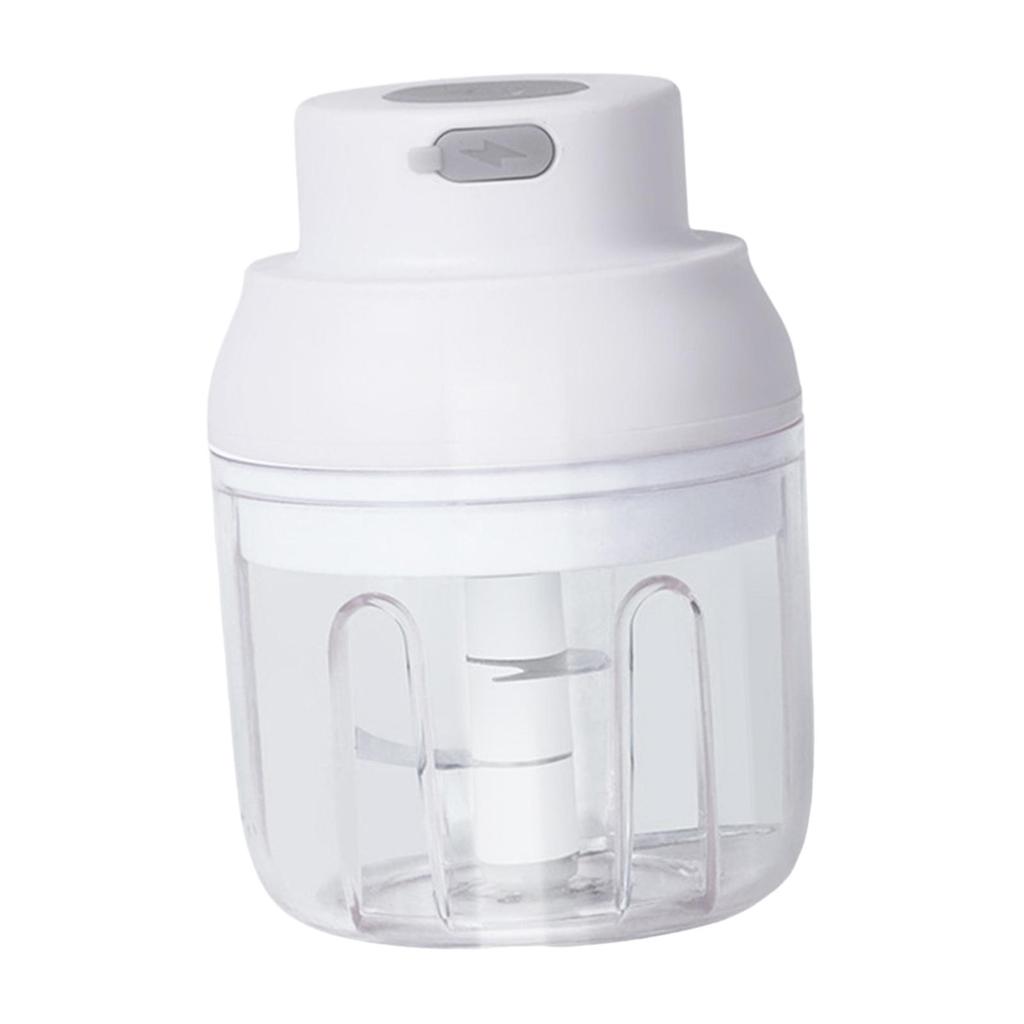 Portable Electric Garlic Chopper Mincer Kitchen Gadgets for Vegetable Fruits White