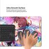 Mauspad Laptop Spiel Hololive Houshou Marine Mechanische Tastaturunterlagen Niedliches Anime-Mädchen Rutschfeste Schreibtischmatte Gummi-Verriegelungskanten-Pads