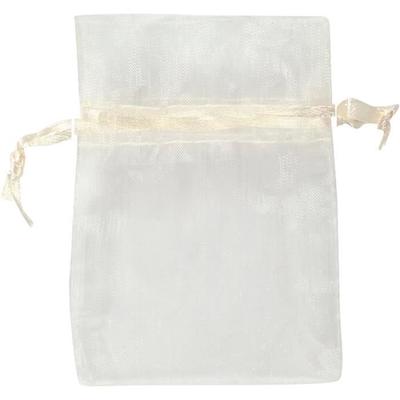 Organza Gift Bags - Off-White - 10 Pcs