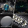 Men's Watches Rhombus Mirror Original Quartz Watch for Man Waterproof Luminous Stainless Steel Wristwatch Male Date Week