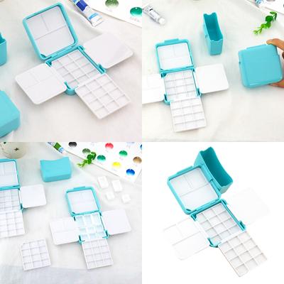 Cutie goală acuarelă Paletă de vopsea acuarelă goală Paletă de acuarelă de călătorie cu accesorii pentru desen cu paletă