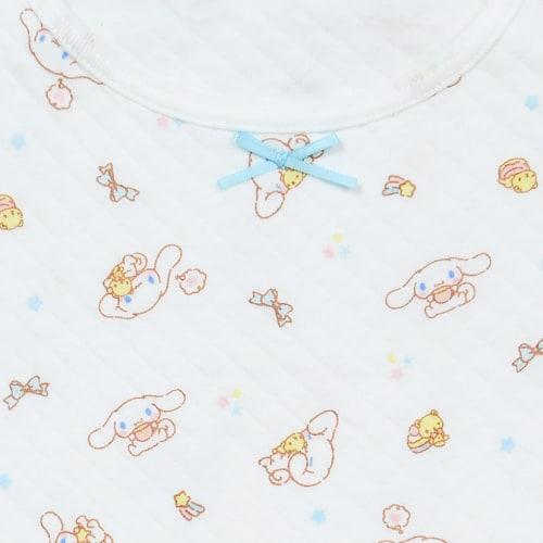 Sanrio Kids Quilt Short Sleeve Underwear Set of 2 Cinnamoroll 140cm Cotton with Name 2 Patterns for Children 227391