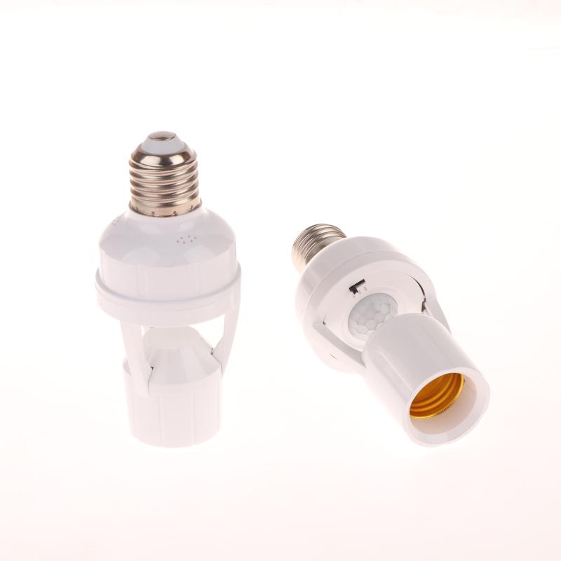 E27 Socket Converter With Pir Motion Sensor Led Lamp Base Intelligent Switch Light Bulb Holder Ac 85-265V Dimming Delay Control