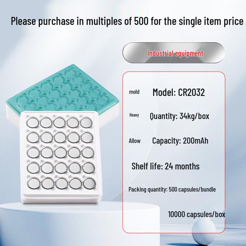 CR2032 3V Lithium Manganese Button Battery for Watches, Remotes, and Car Keys