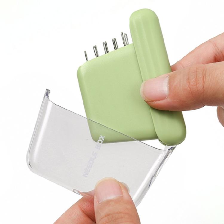 10Pcs Stainless Steel Sewing Needle with Magnetic Needle Holder Storage Case for Quilting Needlework Crafting