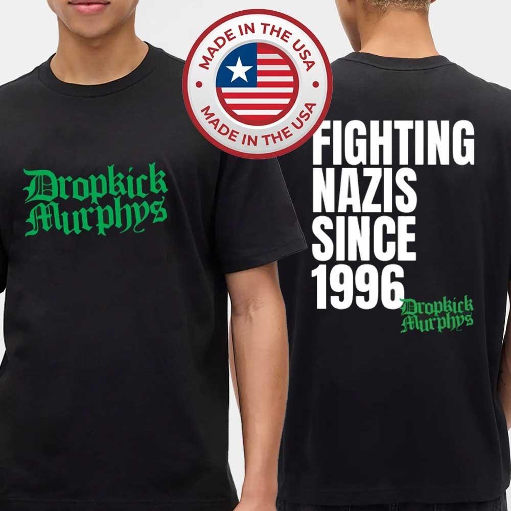 Michael Fanone Wearing Dropkick Murphys Fighting Nazis Since 1996 T-Shirt XXL