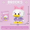 Duck Cartoon Donald Animal Micro Blocks Kids Cognitive Game Domino