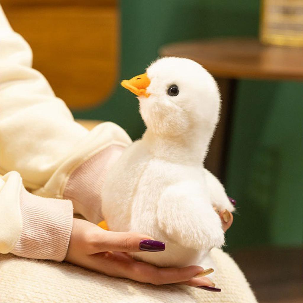 Plush Duck Stuffed Animal Soft Toy Realistic Design Sitting Posture Lightweight for Kids and Collectors