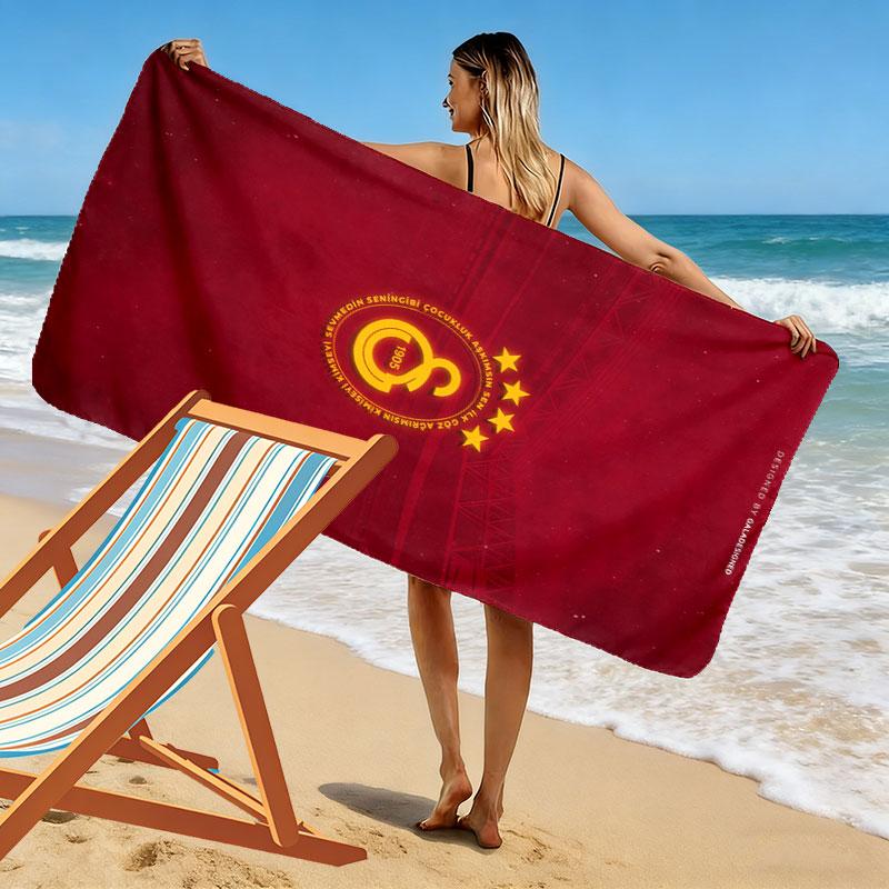 Galatasaray Dream Print Beach Towel, Large Soft Quick Dry Towel for Beach Camping Swimming