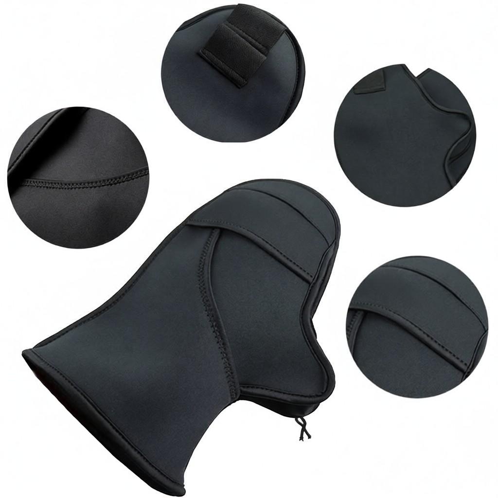 MESOROCK Motorcycle Handlebar Gloves Winter Warm Windproof Riding Mittens Thick Waterproof Hand Protector Cover for Motorcycles Electric Bikes