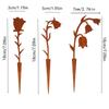Rusty Metal Bird Silhouette: Retro Garden Tree Ornament