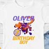 Custom Name Dart Blaster 7th Birthday Boy T Shirt Personalized Kids Nerf Themed Party White Vintage Soft Comfortable