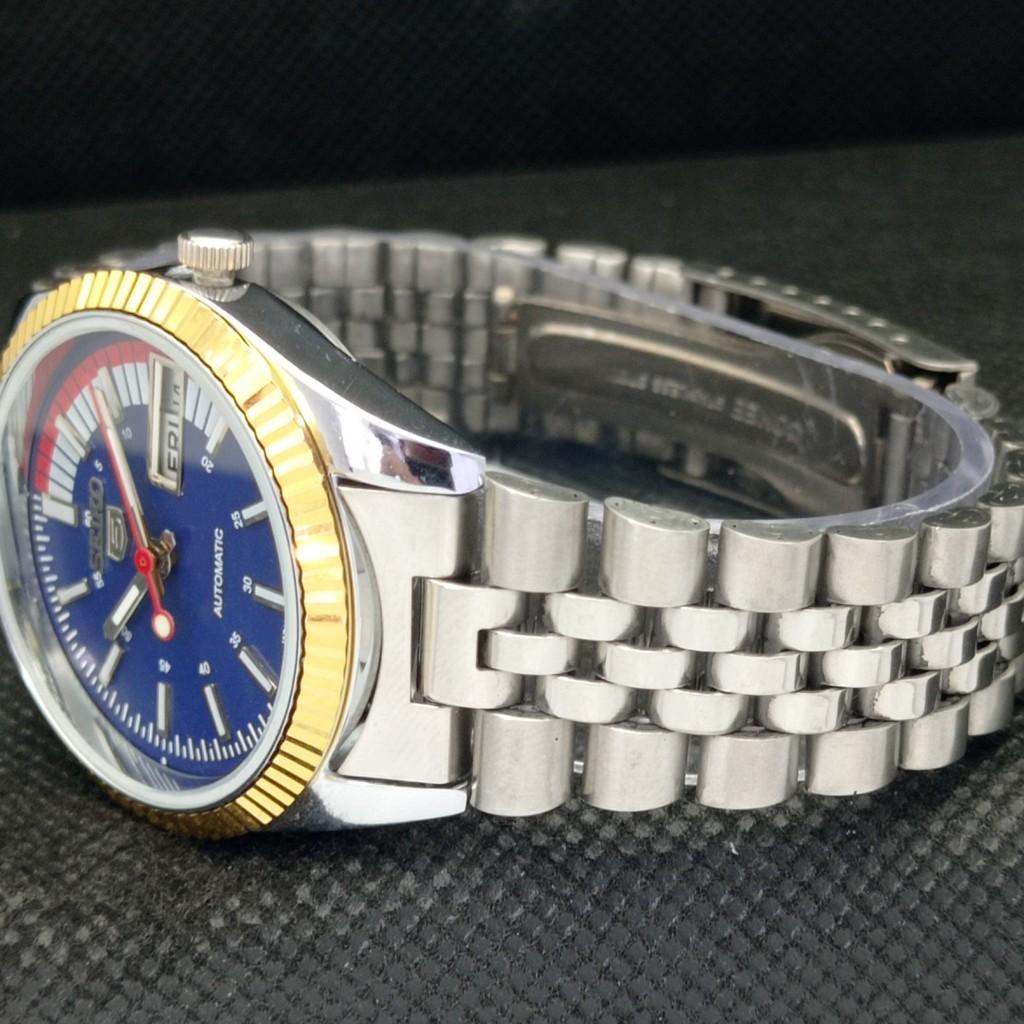 USED SEIKO 5 AUTOMATIC JAPAN MENS RARE GOLDEN MOVEMENT WATCH 575b-a305109-2 SKU575b-a305109