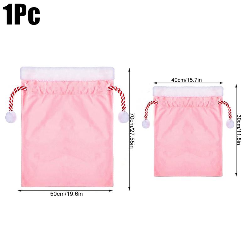 1PC Santa Claus Party Presents Sacks Graduation Large Bachelor Party Velvet Christmas Solid Thanksgiving 2 Sizes