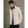 GXG Men's Textured Lapel Long Sleeve Shirt