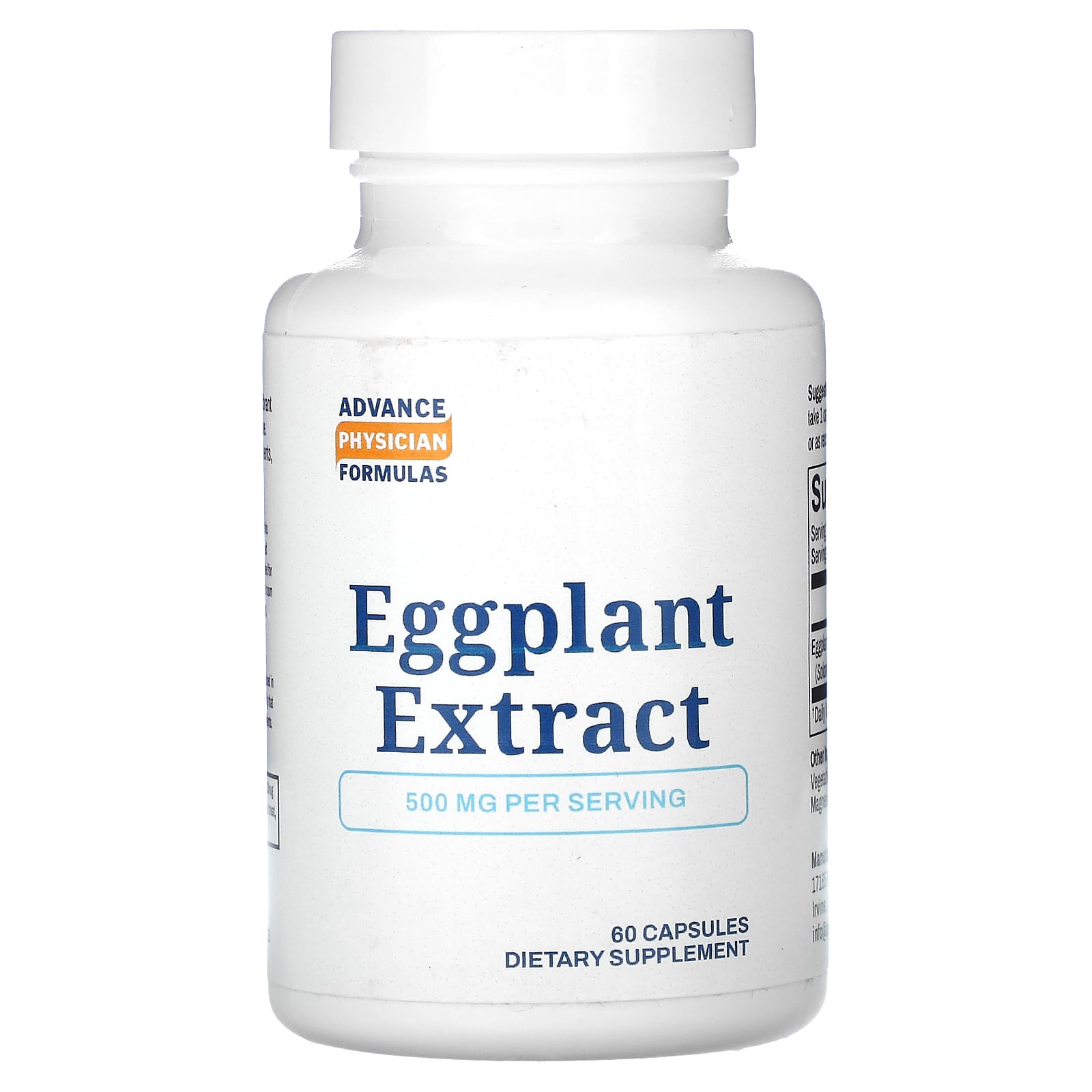 

Eggplant Extract, 500Mg, 60 Capsules