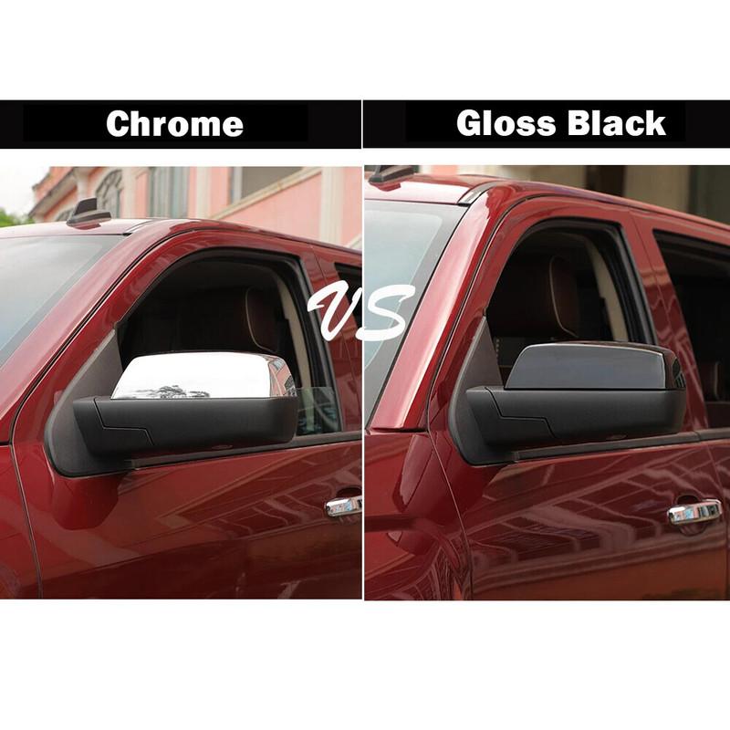 For Chevrolet Silverado GMC Sierra 2014-2018 ABS Car Rearview Side Mirror Cover Wing Cap Exterior Door Trim Replacement Parts