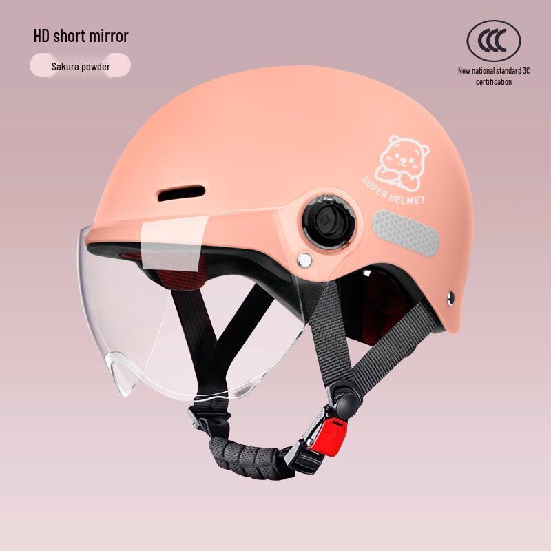 

Unisex Electric Scooter Motorcycle Half Helmet - All-Season Sun Protection and Safety.