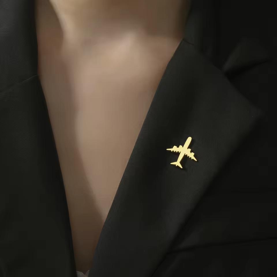 Lucktune Edelstahl Metall Pin Brosche Hexenknoten Flugzeug Ankh Kreuz Lebensbaum Broschen Für Männer Damen Hemd Abzeichen Geschenk
