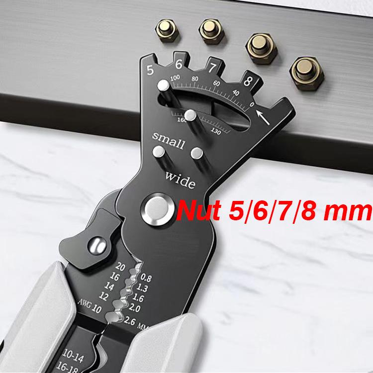 Multifunctional Special Wire Stripping Pliers for Electrician Cutting Wire Stripping Skin Pressing Wire Winding Scissors