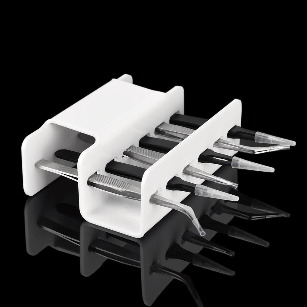 Tweezer Holder, Acrylic Eyelash Extension Tweezer Stand, 6 Slot Storage Rack For organizing scissors, tweezers and beauty tools