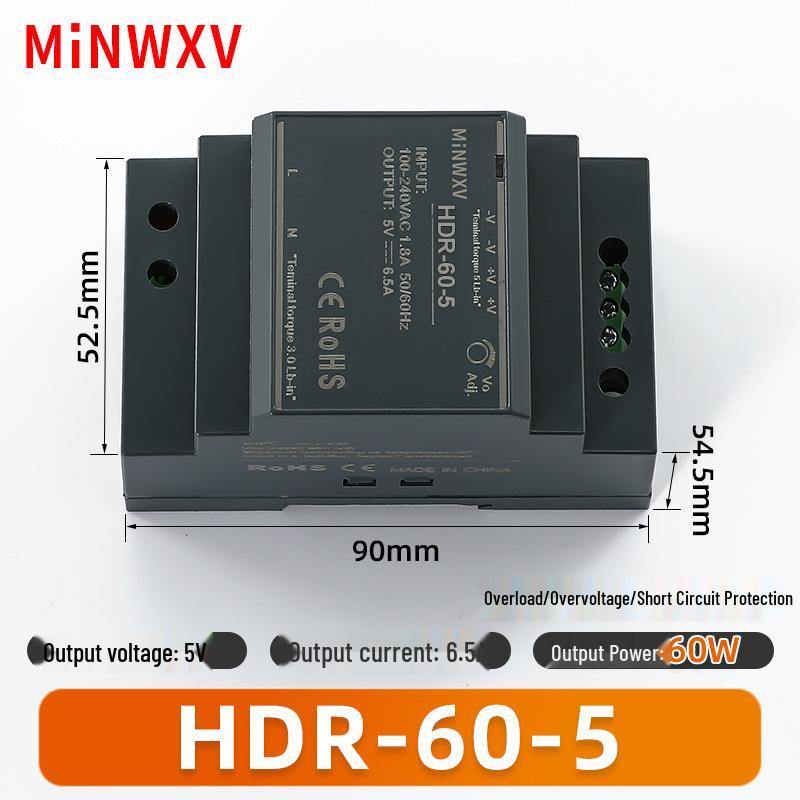 HDR Industrial DC Transformer 12V/24V 15-100W High-Power Switch Mode Power Supply
