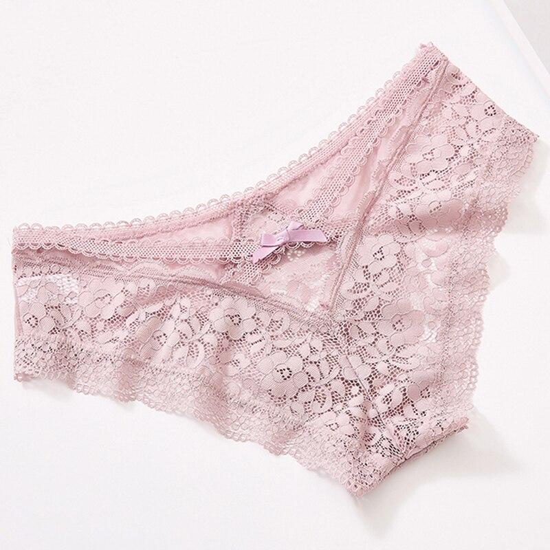 TERMEZY Sexy Panties Transparent Underwear Women Briefs Hollow Out High Quality Lace Underpants Lingerie G String Intimates