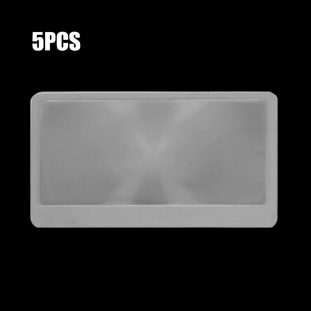 

5/10PCS 3 X Magnifier Magnification Magnifying Fresnel Lens 85 x 55mm Pocket Credit Card Size Transparent magnifying glass