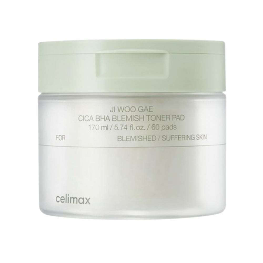 

CELIMAX Ji Woo Gae Cica BHA Blemish Toner Pad 170 мл 60 пэдов